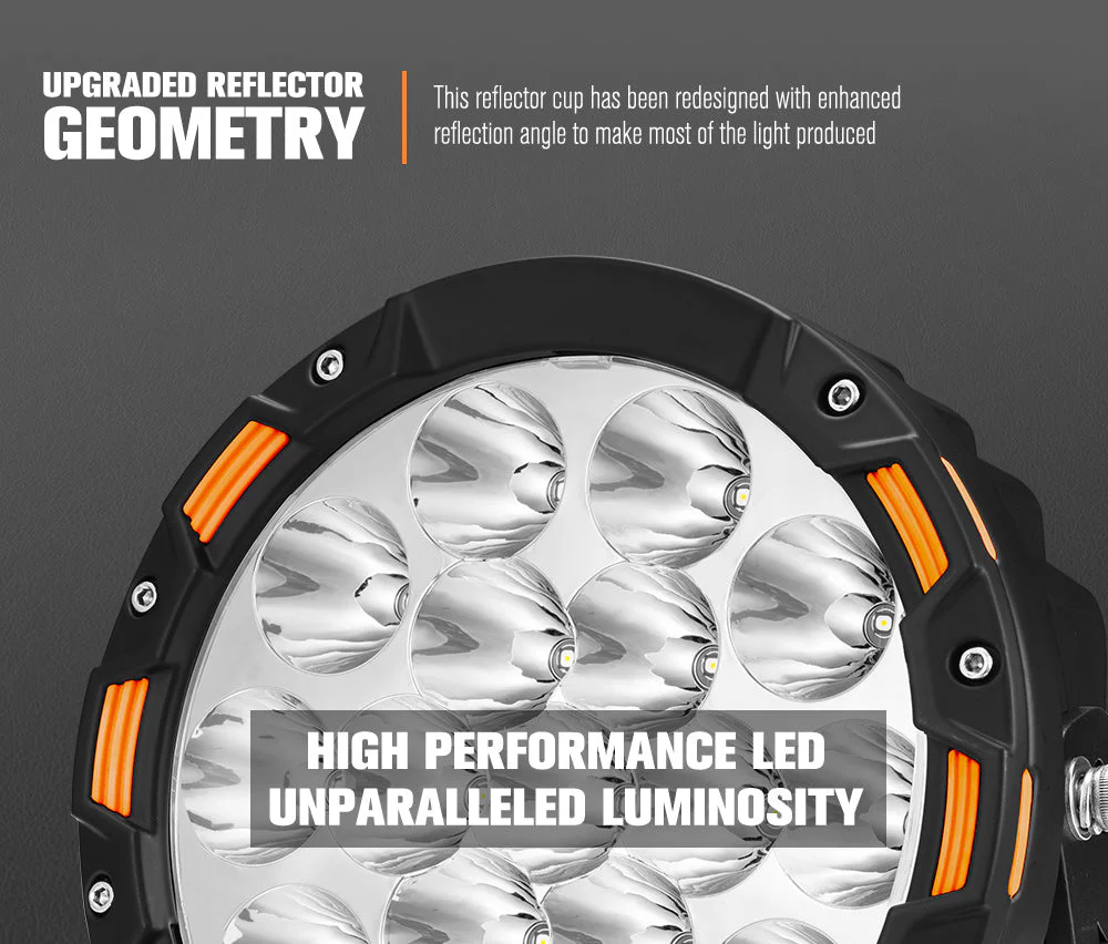Lightfox 7-Inch LED Driving Lights – Pair | 12,603 Lumens | 1Lux @ 816m - Image 3