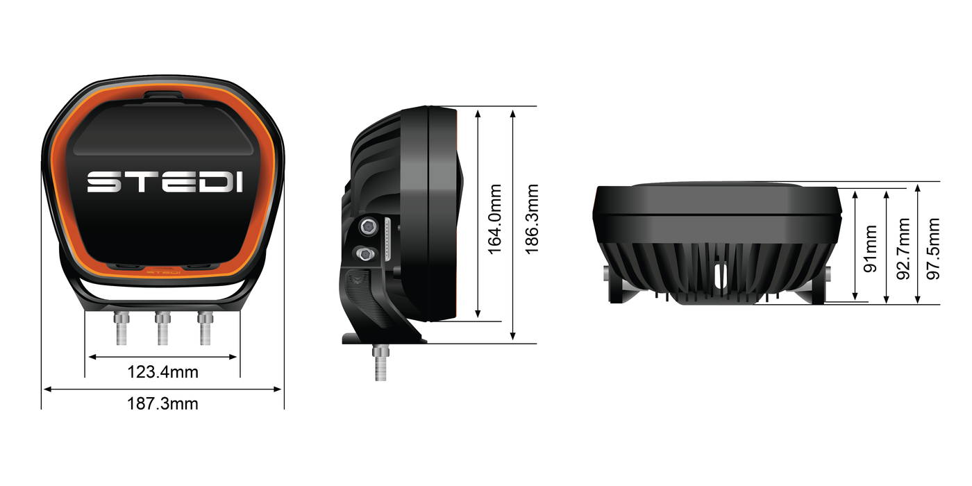 STEDI | Type-X Evo 7 Inch [SPOT] IP68 - Image 3