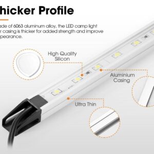 Lightfox 12V LED Camp Dual Colours Light Bar Kit – Set of 6