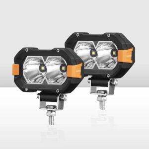 Lightfox Pair 4-Inch OSRAM LED Work Lights – 4,600 Lumens