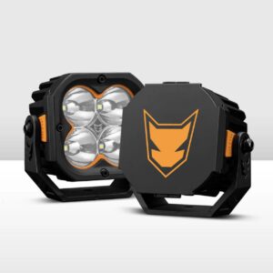 Lightfox Cygnus-4 3-Inch LED Pod Lights – Pair | 3,834 Lumens | 1Lux @ 380m