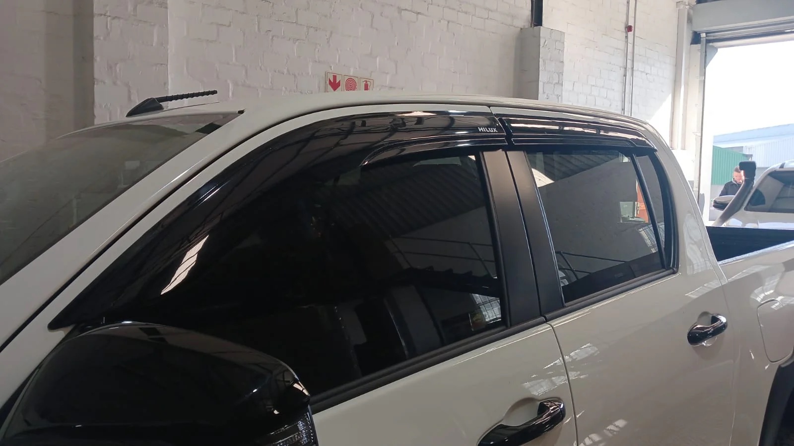 Toyota Hilux / Travo GD6 Double Cab Weather Guards (2016–2026) – Gloss Black - Image 2