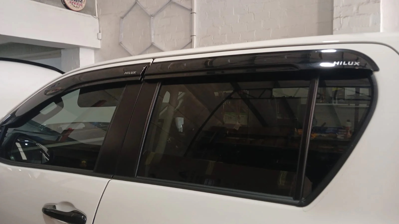 Toyota Hilux / Travo GD6 Double Cab Weather Guards (2016–2026) – Gloss Black