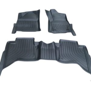 Toyota Hilux GD6 (2016–2025) Rubber Floor Mats – Automatic (3 Piece Set)