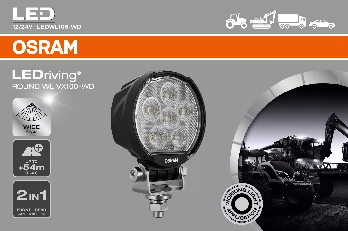 OSRAM LEDriving ROUND WL VX100-WD - Image 4