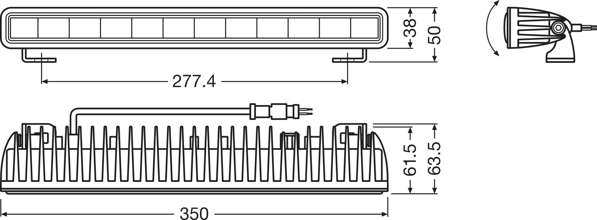 OSRAM LEDriving Lightbar SX300-SP – 12-inch - Image 3