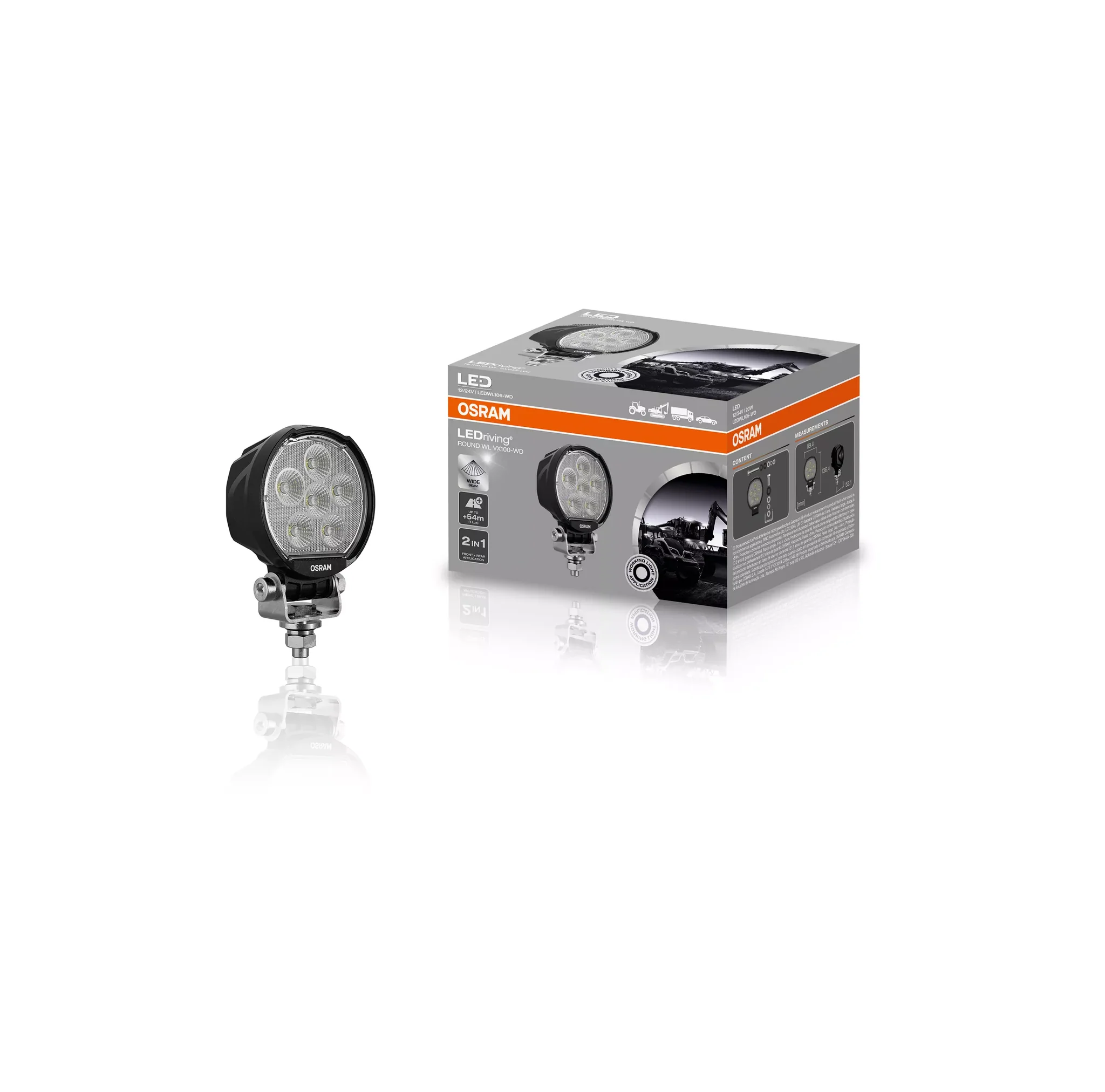 OSRAM LEDriving ROUND WL VX100-WD