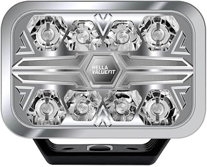 Hella ValueFit Blade Rectangular 9" Chrome LED Spot Light single - Image 4