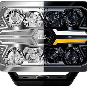 Hella ValueFit Blade Rectangular 9" Chrome LED Spot Light single