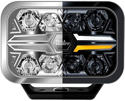 Hella ValueFit Blade Rectangular 9" Chrome LED Spot Light single