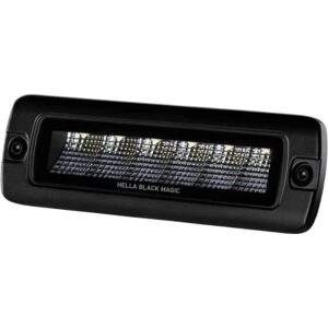 Hella Black Magic LED Mini Lightbar 6.2″ Single Flush Mount – Flood – 30W
